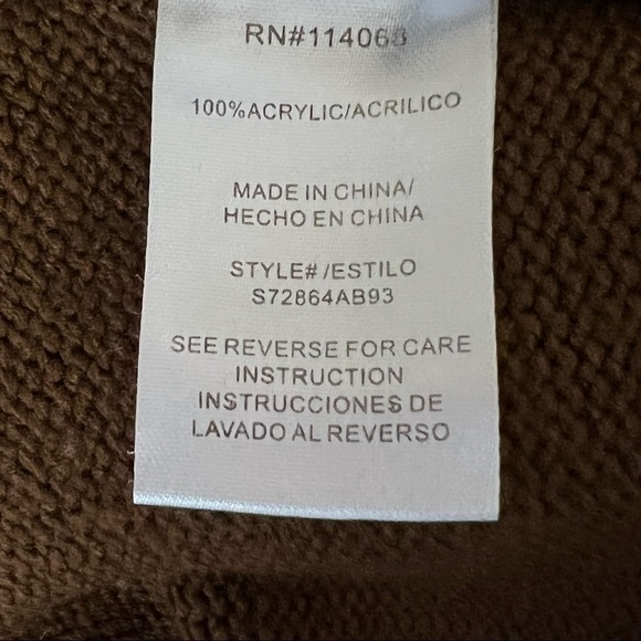 LOUNA Ruffle Trim Lattice V Front Long Puff Sleeve Dark Academia Sweater Size XS - Picture 7 of 8